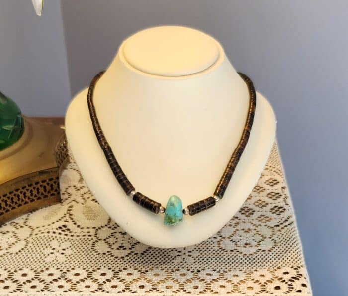Heishi Turquoise chunk choker - Image 2