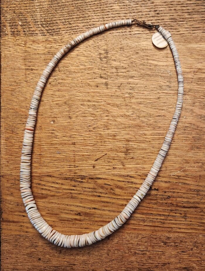 Natural Clamshell Heishi Choker - Image 2